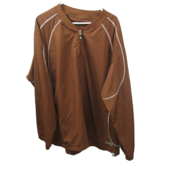 Boombah Men's Brown Partial Zip Windbreaker Size XXL - Picture 4 of 5